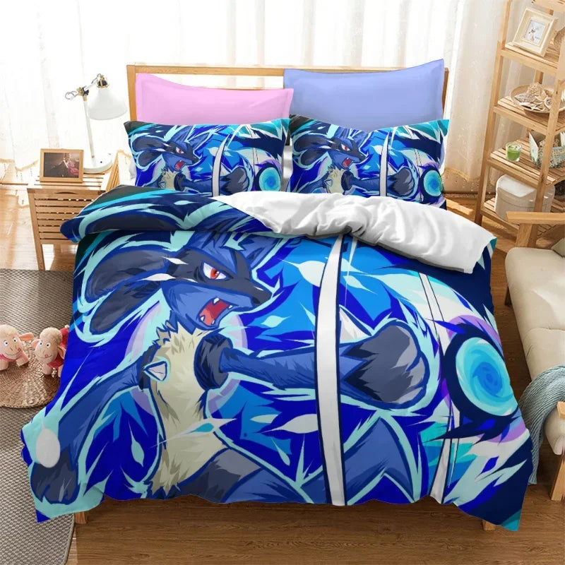 🌟 Luxury Pokémon Collection – Cartoon Game-Inspired Bedding Set