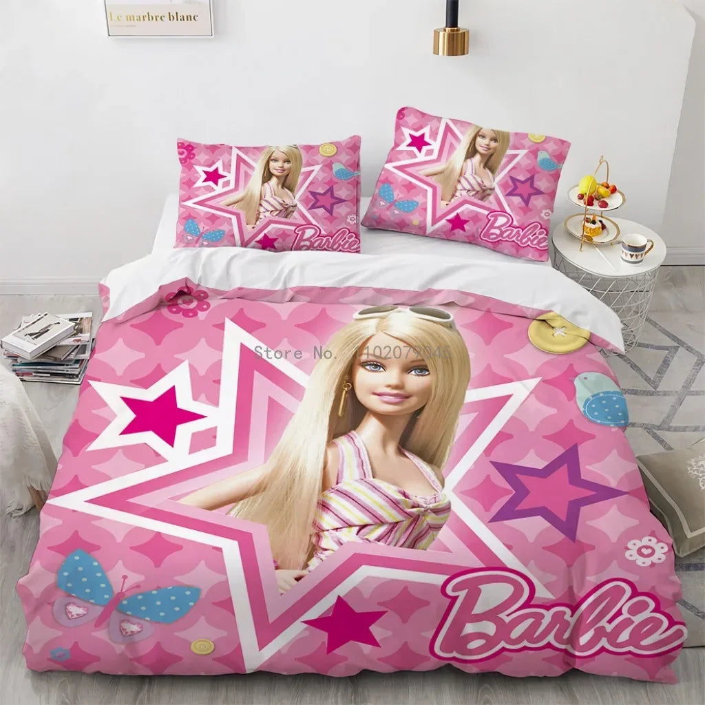 "Royal Dreams" Princess Bedding Set – Enchanted Cartoon-Inspired Duvet & Comforter Ensemble | Elegant Birthday Gift for Girls | Available in Single